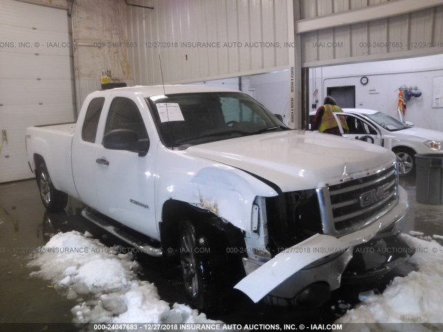 1GTR2TE05CZ250166 - 2012 GMC SIERRA K1500 WHITE photo 1