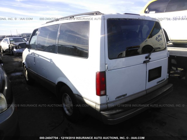 1GNDM19W81B126493 - 2001 CHEVROLET ASTRO WHITE photo 3