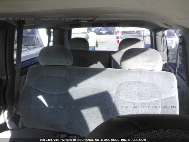 1GNDM19W81B126493 - 2001 CHEVROLET ASTRO WHITE photo 8