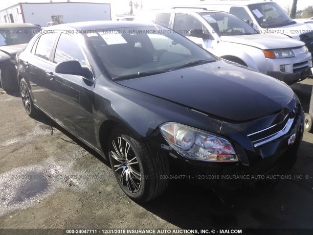1G1ZA5EB5AF220852 - 2010 CHEVROLET MALIBU LS BLACK photo 1
