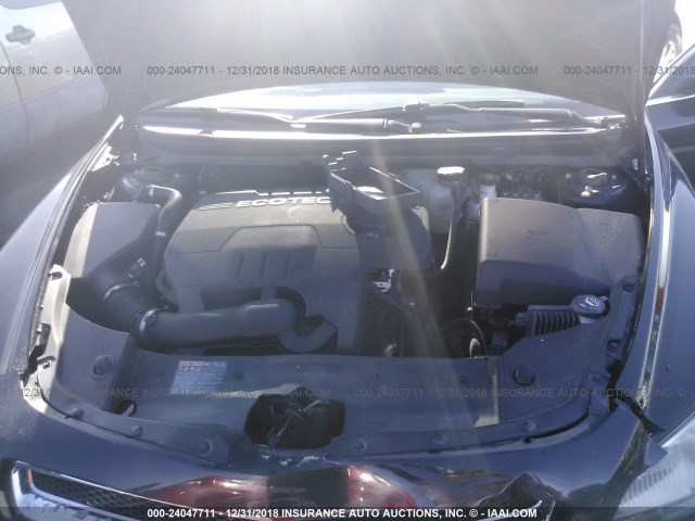 1G1ZA5EB5AF220852 - 2010 CHEVROLET MALIBU LS BLACK photo 10
