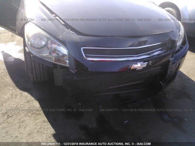 1G1ZA5EB5AF220852 - 2010 CHEVROLET MALIBU LS BLACK photo 6
