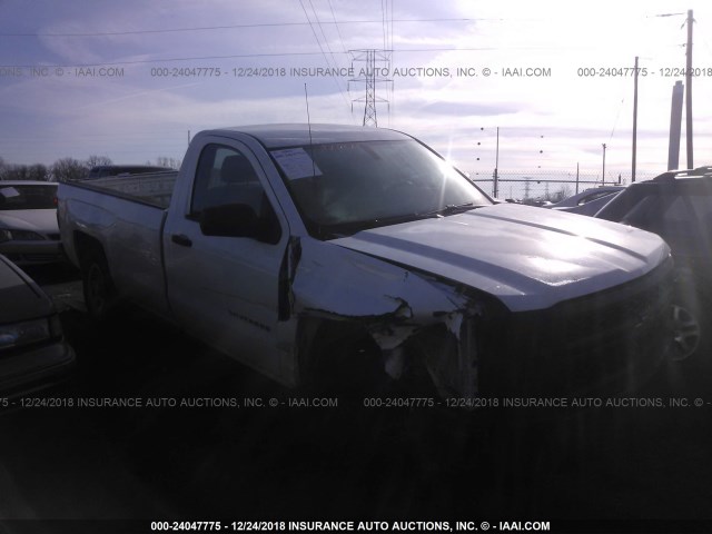 1GCNCPEH7EZ223188 - 2014 CHEVROLET SILVERADO C1500 WHITE photo 1