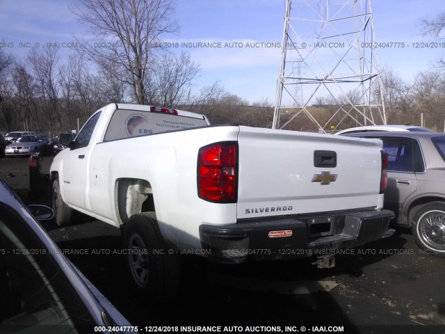 1GCNCPEH7EZ223188 - 2014 CHEVROLET SILVERADO C1500 WHITE photo 3