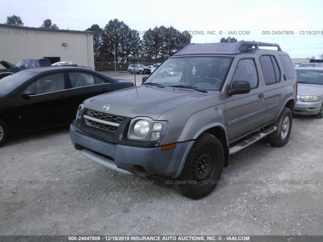 5N1ED28T44C677525 - 2004 NISSAN XTERRA XE/SE SILVER photo 2