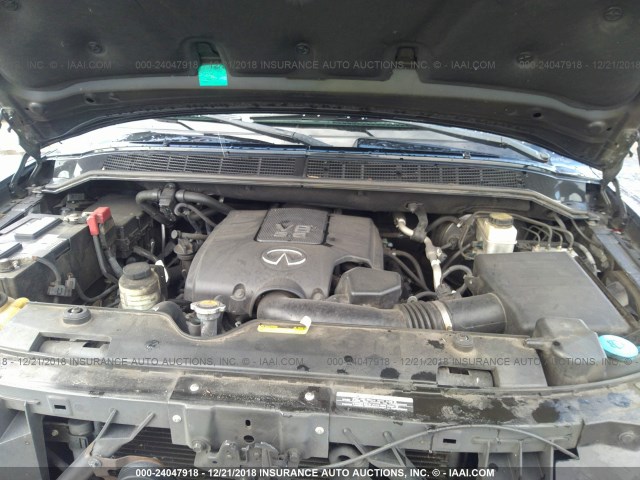 5N3ZA0NF8AN903750 - 2010 INFINITI QX56 BLACK photo 10