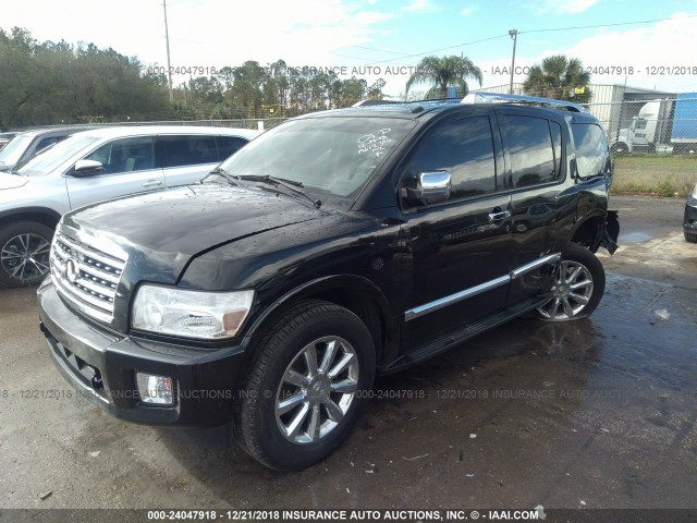 5N3ZA0NF8AN903750 - 2010 INFINITI QX56 BLACK photo 2