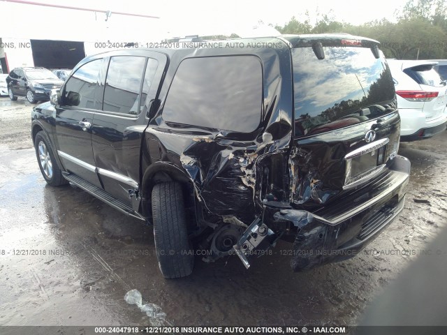 5N3ZA0NF8AN903750 - 2010 INFINITI QX56 BLACK photo 3