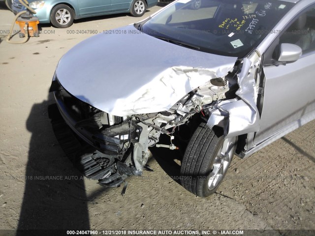 3N1AB7AP6FY367179 - 2015 NISSAN SENTRA S/SV/SR/SL SILVER photo 6