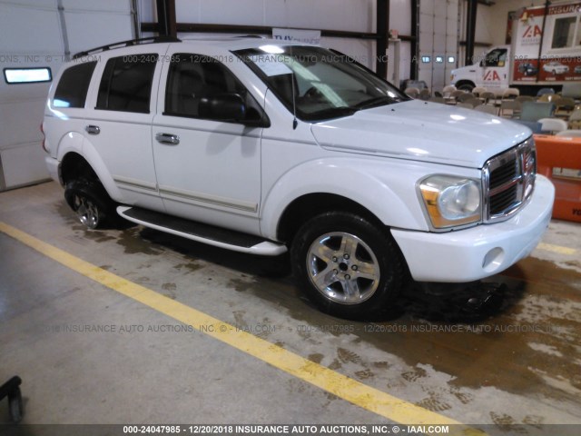 1D8HD58D44F225571 - 2004 DODGE DURANGO LIMITED WHITE photo 1