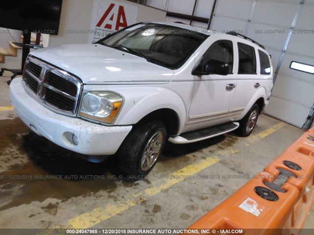 1D8HD58D44F225571 - 2004 DODGE DURANGO LIMITED WHITE photo 2