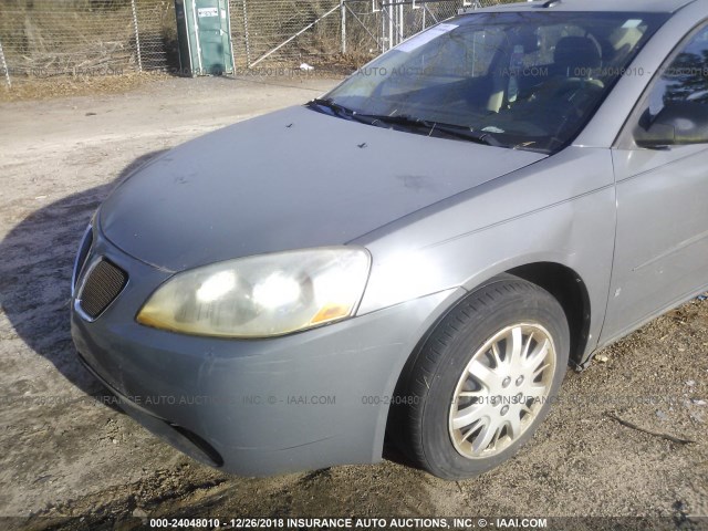 1G2ZF57B284107425 - 2008 PONTIAC G6 VALUE LEADER/BASE GRAY photo 6