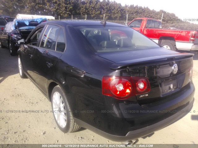 3VWRA71K99M048021 - 2009 VOLKSWAGEN JETTA WOLFSBURG 黑色 照片 3