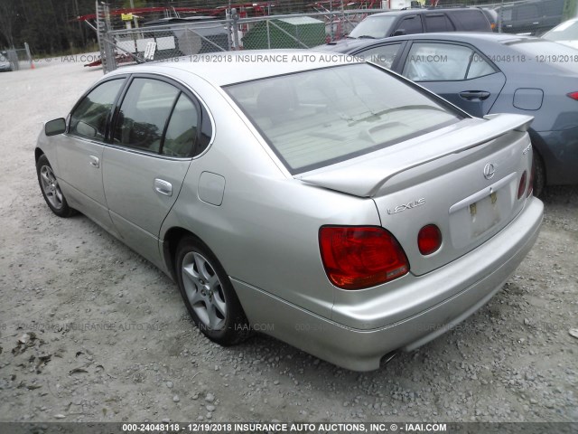 JT8BD69S530182351 - 2003 LEXUS GS SILVER photo 3