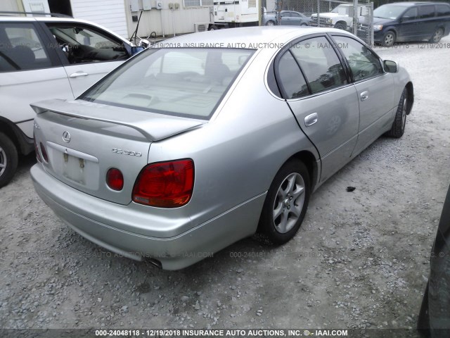 JT8BD69S530182351 - 2003 LEXUS GS SILVER photo 4