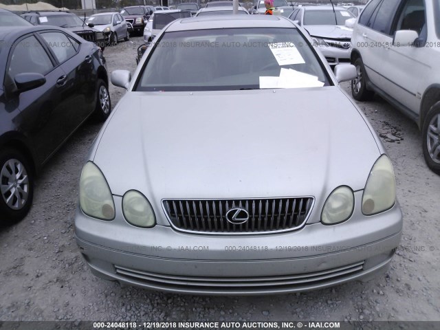 JT8BD69S530182351 - 2003 LEXUS GS SILVER photo 6