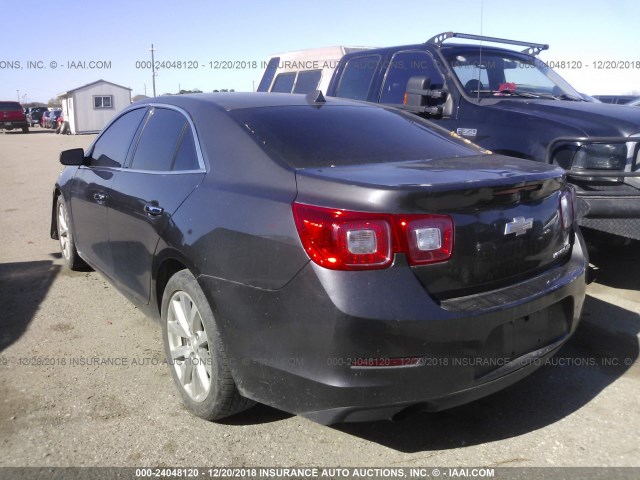 1G11H5SA6DF275996 - 2013 CHEVROLET MALIBU LTZ GRAY photo 3