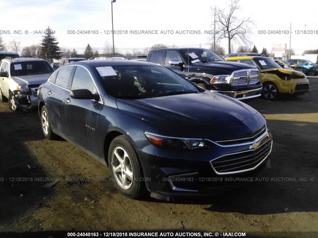 1G1ZC5ST7JF187814 - 2018 CHEVROLET MALIBU LS შავი ფოტო 1
