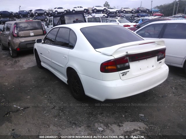4S3BE656417206974 - 2001 SUBARU LEGACY GT LIMITED WHITE photo 3