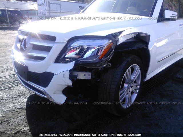 WDCGG8JB7FG356464 - 2015 MERCEDES-BENZ GLK 350 4MATIC WHITE photo 6