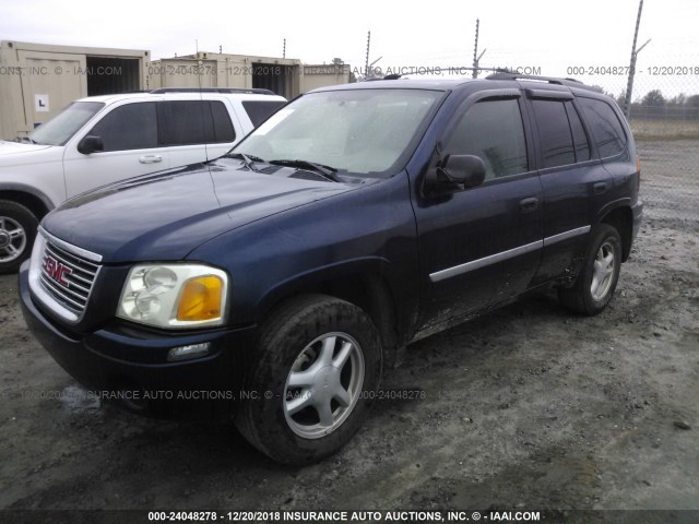 1GKDS13S182102443 - 2008 GMC ENVOY BLUE photo 2