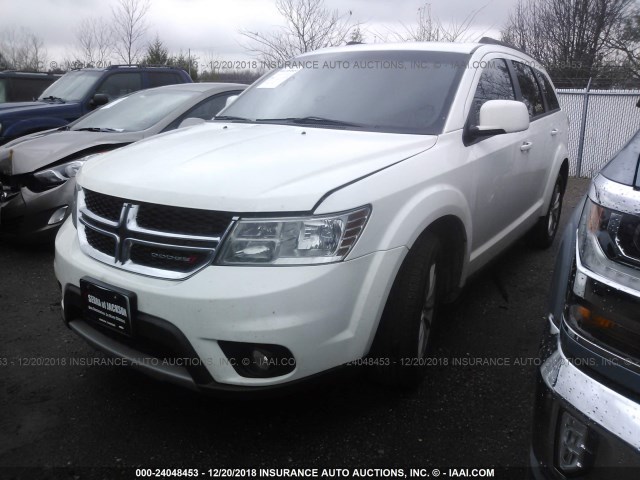 3C4PDCBG4GT214517 - 2016 DODGE JOURNEY SXT WHITE photo 2