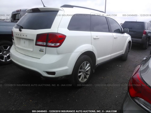 3C4PDCBG4GT214517 - 2016 DODGE JOURNEY SXT WHITE photo 4