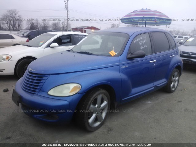 3C4FY78G73T514173 - 2003 CHRYSLER PT CRUISER GT BLUE photo 2