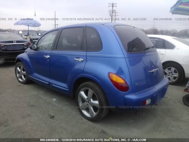 3C4FY78G73T514173 - 2003 CHRYSLER PT CRUISER GT BLUE photo 3