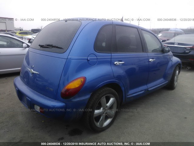 3C4FY78G73T514173 - 2003 CHRYSLER PT CRUISER GT BLUE photo 4