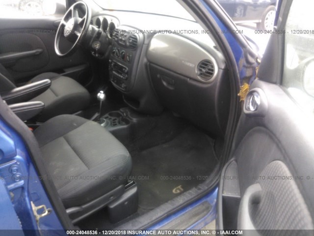 3C4FY78G73T514173 - 2003 CHRYSLER PT CRUISER GT BLUE photo 5