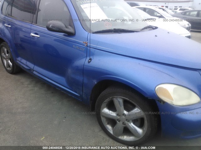 3C4FY78G73T514173 - 2003 CHRYSLER PT CRUISER GT BLUE photo 6