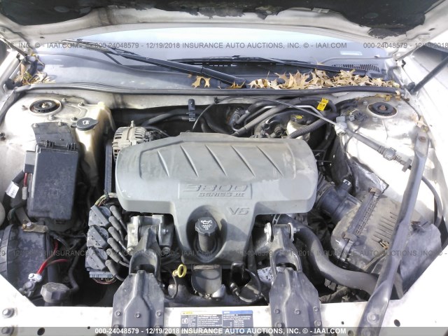 2G2WP552581146363 - 2008 PONTIAC GRAND PRIX თეთრი ფოტო 10