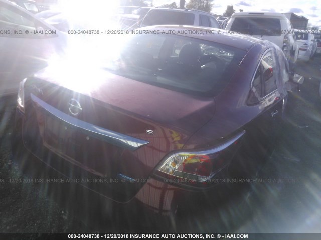 1N4AL3AP0DN423068 - 2013 NISSAN ALTIMA 2.5/S/SV/SL RED photo 4