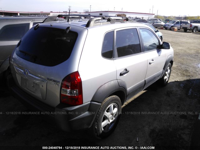 KM8JN12D35U168237 - 2005 HYUNDAI TUCSON GLS/LX BEIGE photo 4