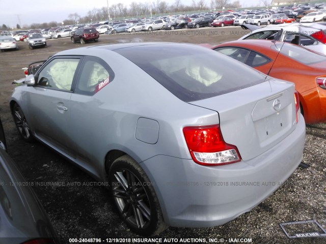 JTKJF5C78D3059481 - 2013 TOYOTA SCION TC ნაცრისფერი ფოტო 3