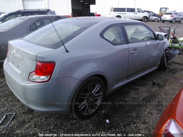 JTKJF5C78D3059481 - 2013 TOYOTA SCION TC ნაცრისფერი ფოტო 4