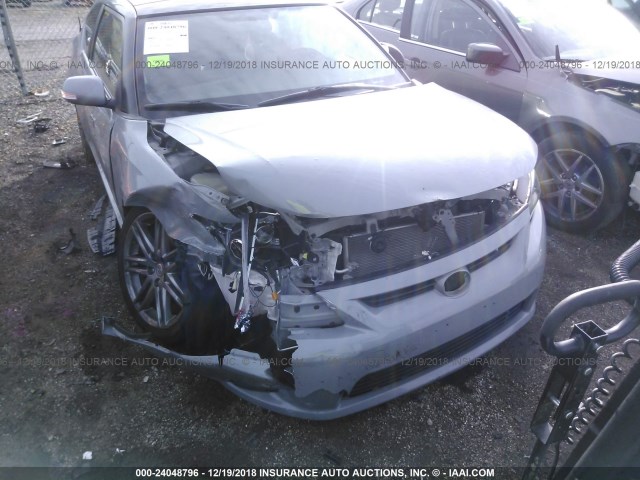 JTKJF5C78D3059481 - 2013 TOYOTA SCION TC ნაცრისფერი ფოტო 6