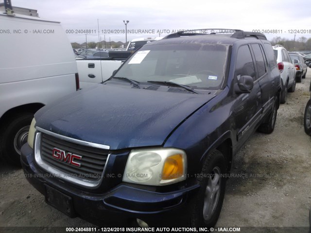 1GKES16S246215837 - 2004 GMC ENVOY XL BLUE photo 2