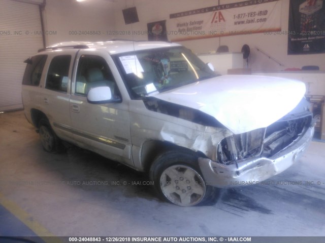 1GKEC13T05J195144 - 2005 GMC YUKON WHITE photo 1