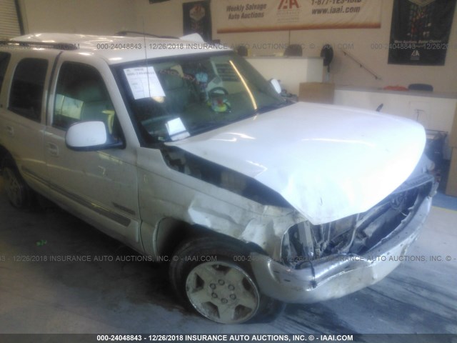 1GKEC13T05J195144 - 2005 GMC YUKON WHITE photo 6