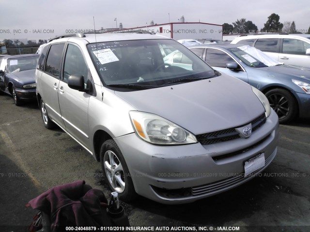 5TDZA23C95S268085 - 2005 TOYOTA SIENNA CE/LE SILVER photo 1