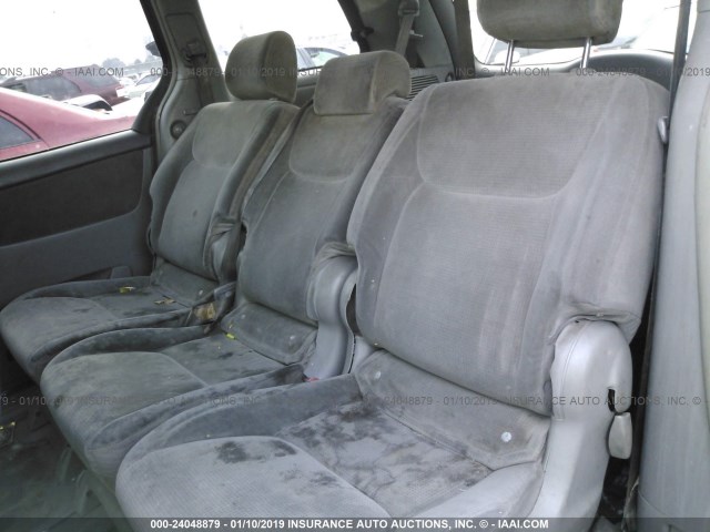 5TDZA23C95S268085 - 2005 TOYOTA SIENNA CE/LE SILVER photo 8