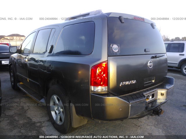 5N1AA08A37N723266 - 2007 NISSAN ARMADA SE/LE GRAY photo 3