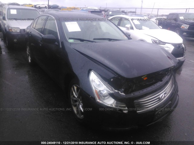 JNKCV61F09M352634 - 2009 INFINITI G37 BLACK photo 1