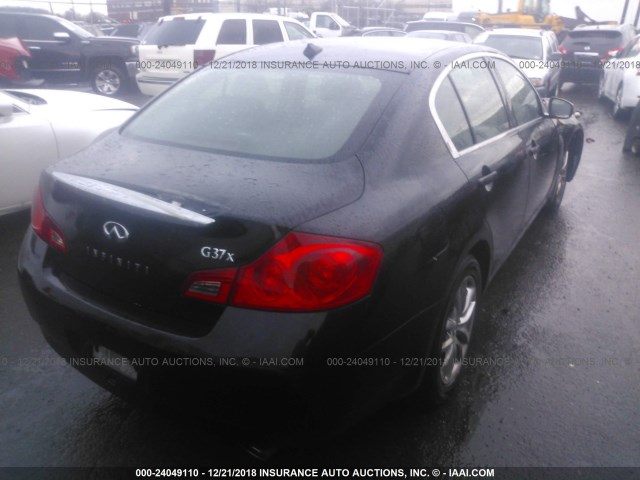 JNKCV61F09M352634 - 2009 INFINITI G37 BLACK photo 4