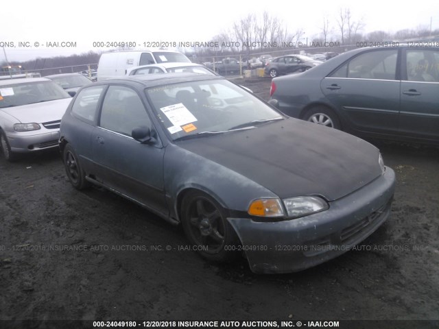 2HGEH2362PH543500 - 1993 HONDA CIVIC DX GRAY photo 1