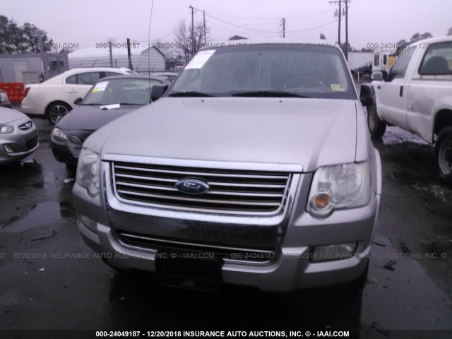 1FMEU63E48UA35144 - 2008 FORD EXPLORER XLT SILVER photo 6