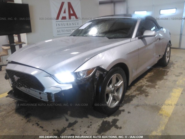 1FATP8EM0G5247069 - 2016 FORD MUSTANG GRAY photo 2