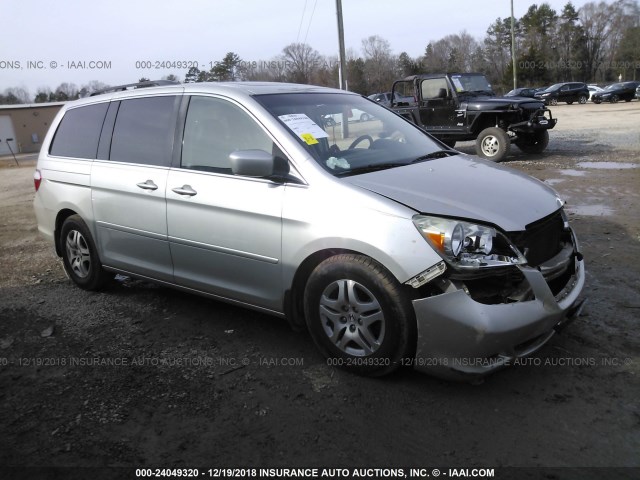 5FNRL38795B126447 - 2005 HONDA ODYSSEY EXL SILVER photo 1